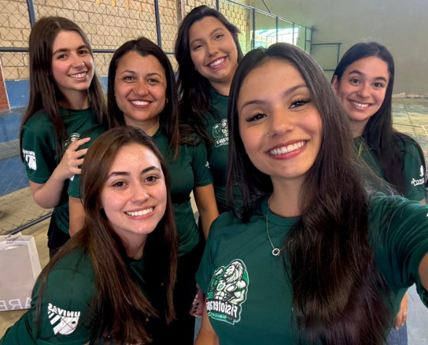 Acadmicas de Fisioterapia da Univs realizam projeto na Escola Dr. Vasconcelos Costa